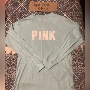 Light Blue PINK brand Campus long sleeve